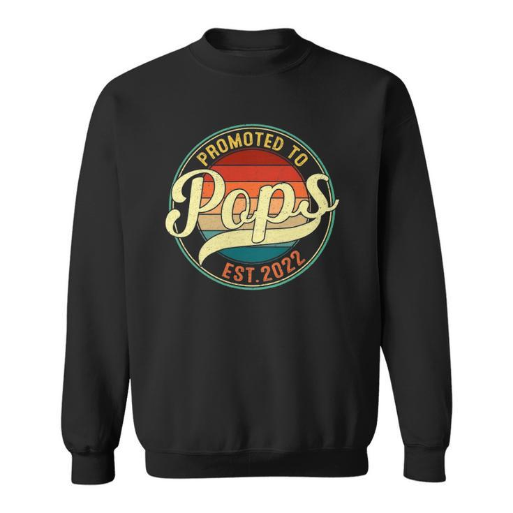 Promoted To Pops Est 2022 Soon To Be Pregnancy Announcement Sweatshirt