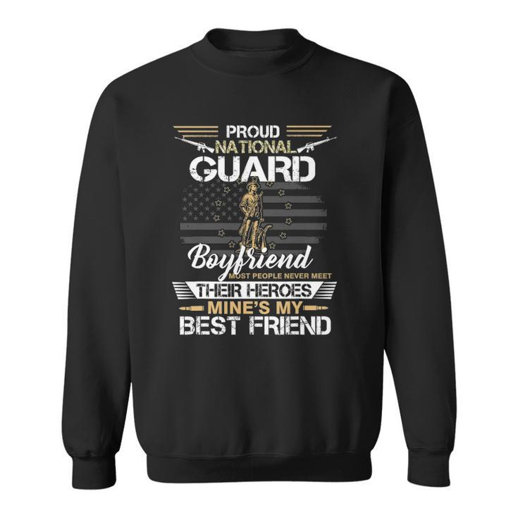 Proud Army National Guard Boyfriend Flag  US Military Sweatshirt