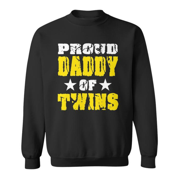 Proud Daddy Of Twins Dad Father Sweatshirt