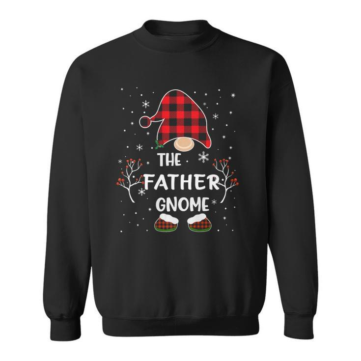 Red Buffalo Plaid Matching The Father Gnome Christmas Sweatshirt