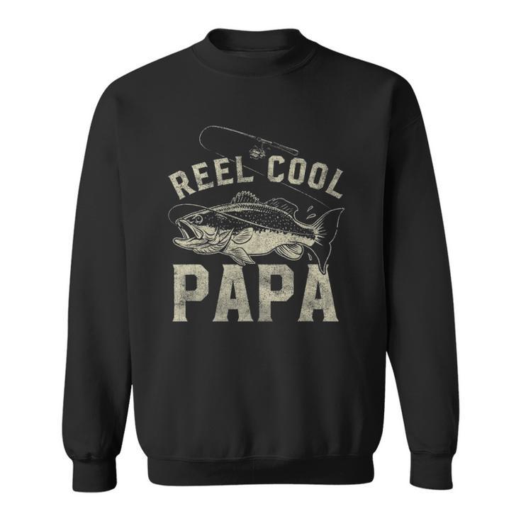 Reel Cool Papa Funny Fathers Day Sweatshirt