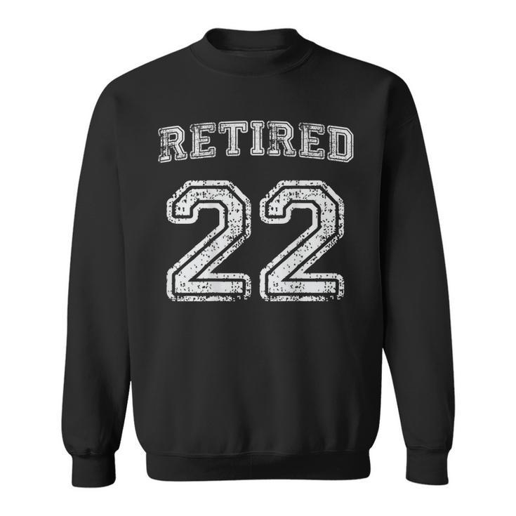 Retired 22 - Coach 2022 Retirement Jersey-Style Name Number Sweatshirt