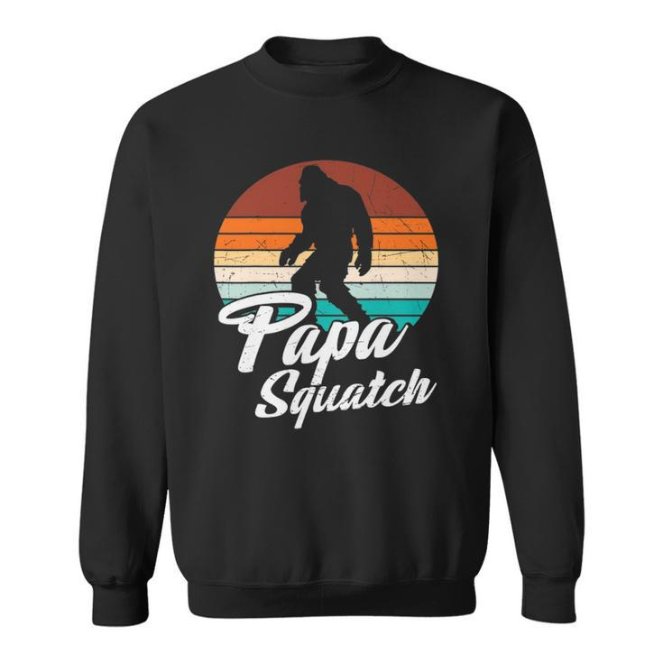 Retro Papa Squatch Yeti Vintage Sweatshirt