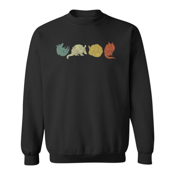 Retro Wildlife Nature Animal Lover Wild Armadillo Sweatshirt