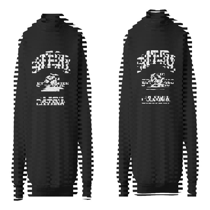 Santa Cruz California Ca Vintage State Athletic Style Sweatshirt