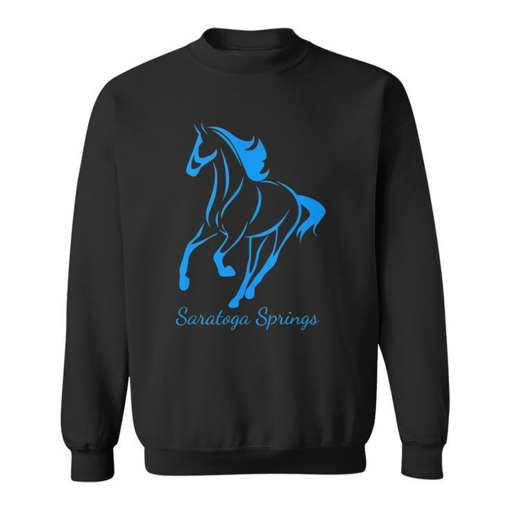 Saratoga Springs Upstate New York Horse Racing Sweatshirt