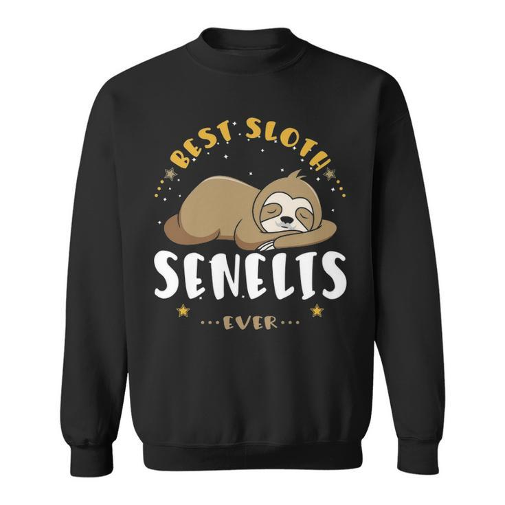 Senelis Grandpa Gift   Best Sloth Senelis Ever Sweatshirt
