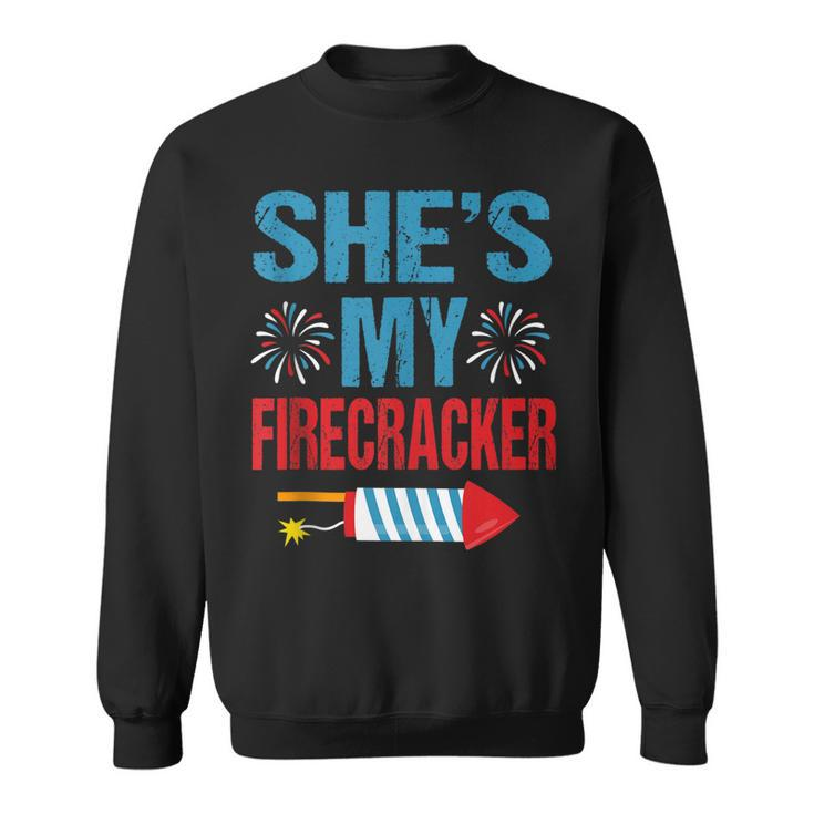 Shes My Firecracker His And Hers 4Th July  Couples  Sweatshirt