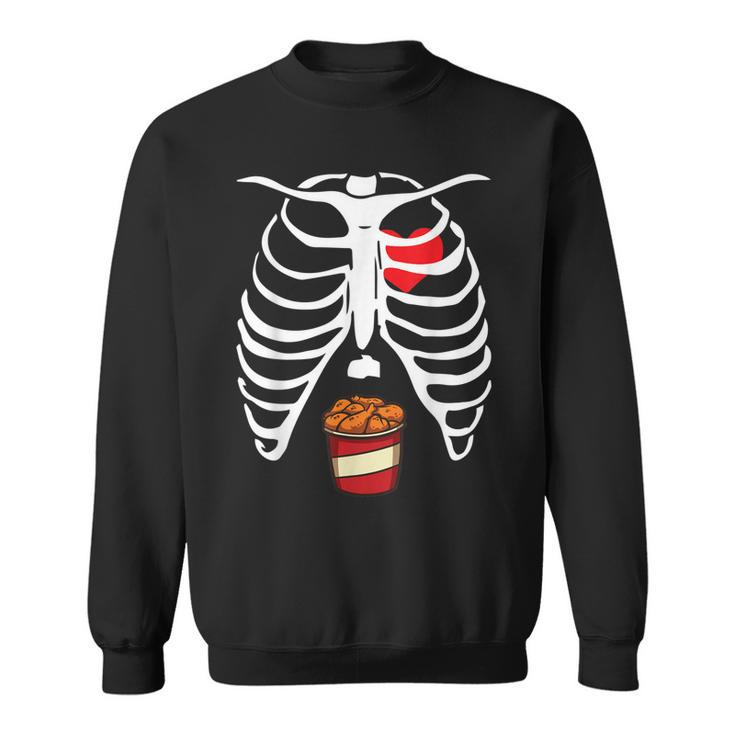 Skeleton Fried Chicken Foodie Chicken Lover Food Lover Sweatshirt