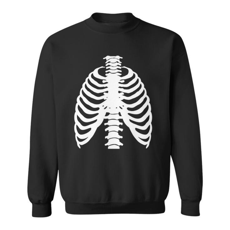 Skeleton Rib Costume Halloween Skeleton Bones Costume Sweatshirt