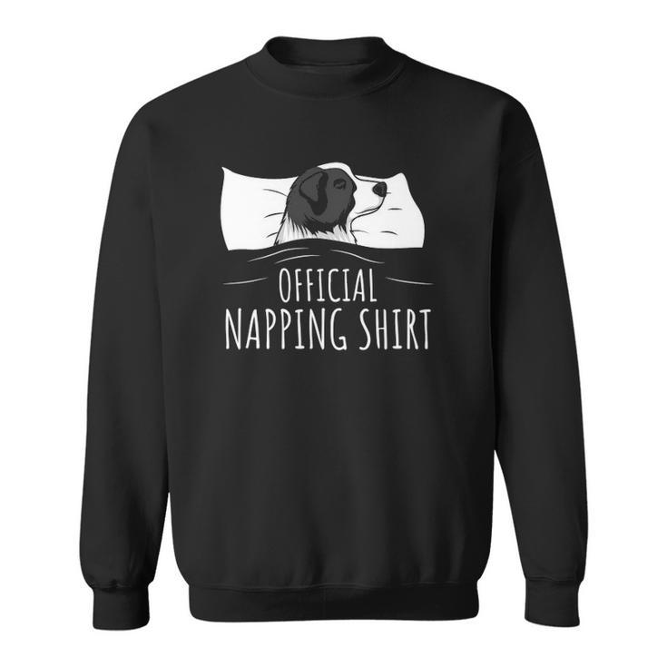 Sleeping Border Collie Official Napping Sweatshirt