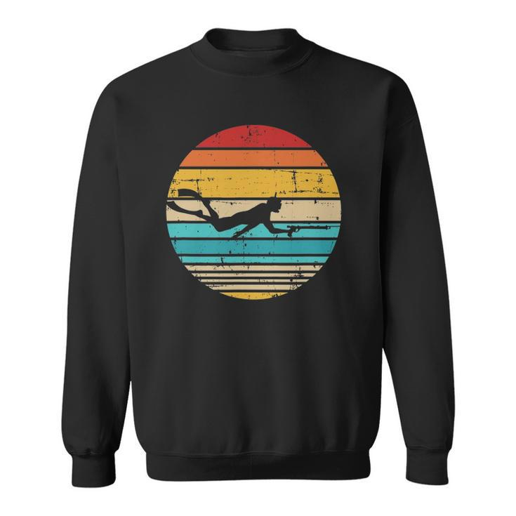 Spearfishing Vintage Retro Fishing Lover Sweatshirt