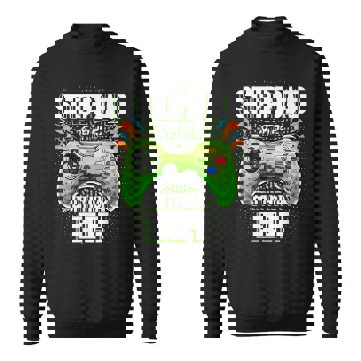 Stepdad Of The Birthday Boy Matching Family Video Game Party  Sweatshirt