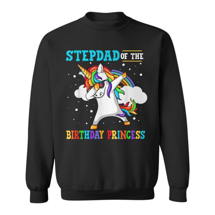 Stepdad Of The Birthday Princess Unicorn Girl   Sweatshirt