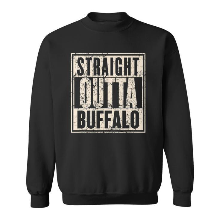Straight Outta Buffalo Retro Vintage Sweatshirt