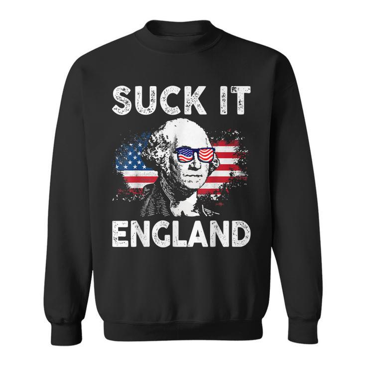 Suck It England Funny 4Th Of July George Washington 1776  Sweatshirt