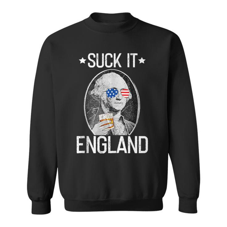 Suck It England Funny 4Th Of July George Washington 1776  Sweatshirt