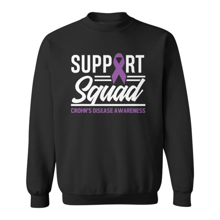 Support Squad Crohns Disease Warrior Crohns Awareness Sweatshirt