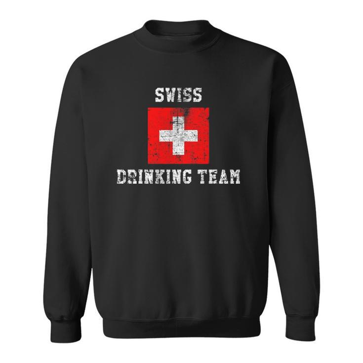 Swiss Drinking Team Funny National Pride Gift Sweatshirt