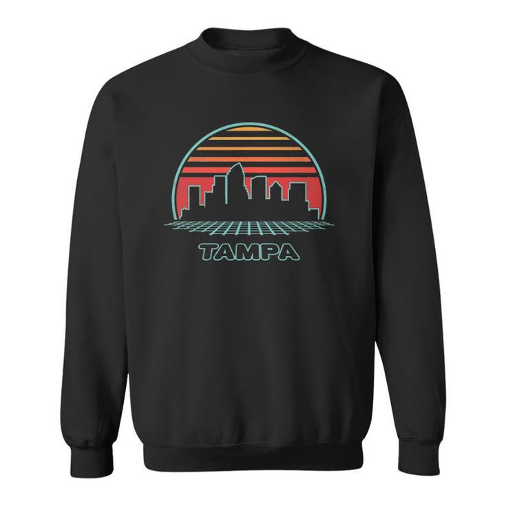 Tampa City Skyline Retro Vintage 80S Style Sweatshirt
