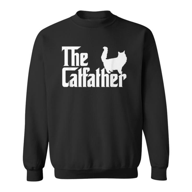 The Catfather Funny Cat Dad  For Men Cat Lover Gifts Sweatshirt