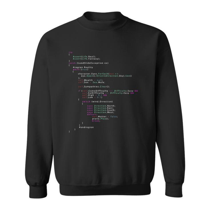 The Real Life Coding Lover Gift Sweatshirt