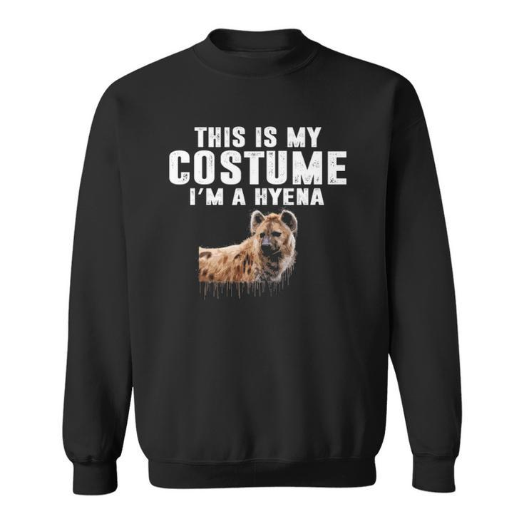 This Is My Hyena Costume Animal Graphic Funny Halloween Sweatshirt
