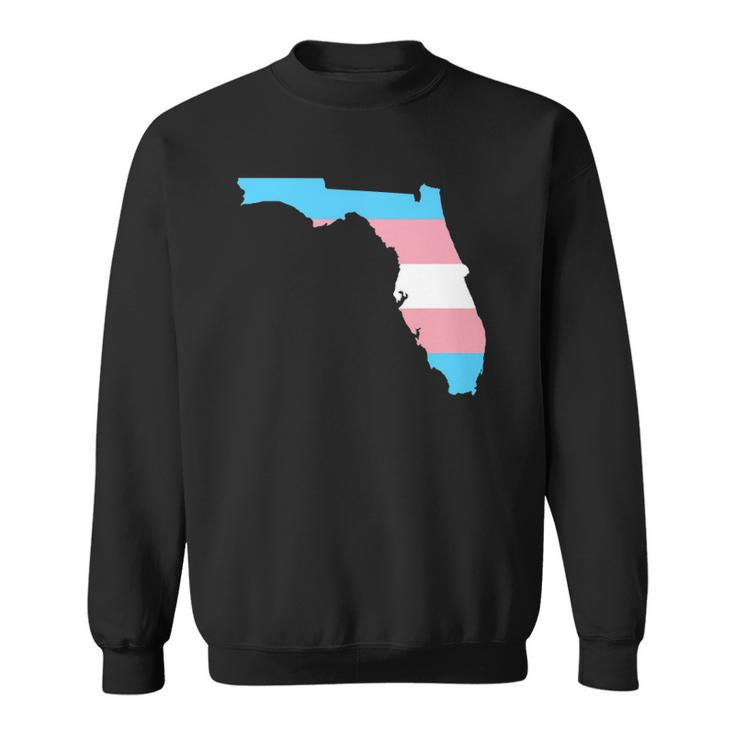 Trans Flag Florida - Lgbt Pride Support Sweatshirt