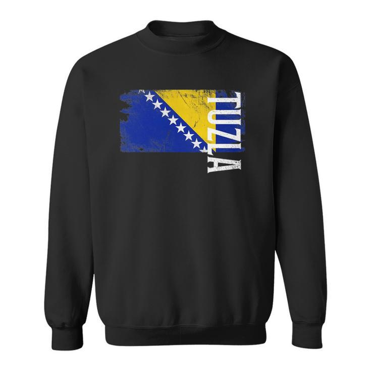 Tuzla Bosnia Flag For Bosnian Men Women Kids Sweatshirt