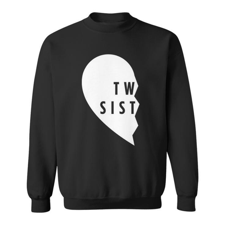 Twin Sisters  Heart Half Matching Set 1 Of 2 Gift Sweatshirt