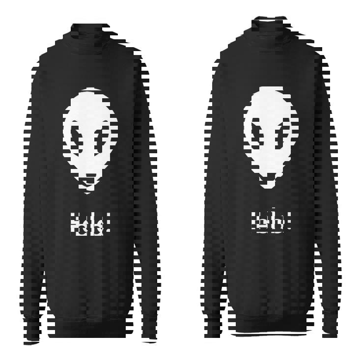 Ufo Alien Hello Science Fiction Lover Sweatshirt