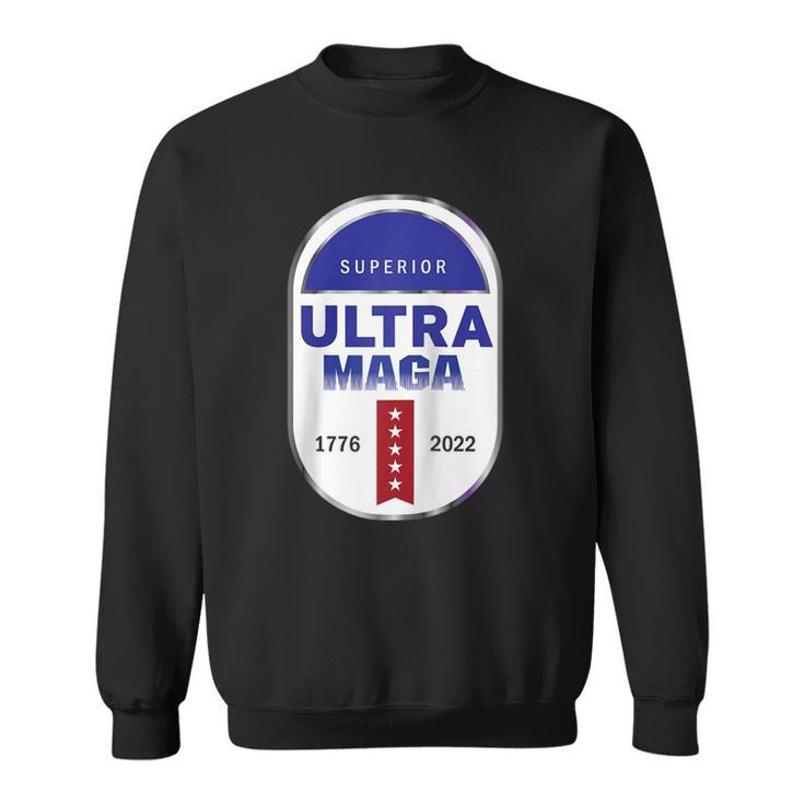 Ultra Maga 4Th Of July Raglan Baseball Tee Sweatshirt