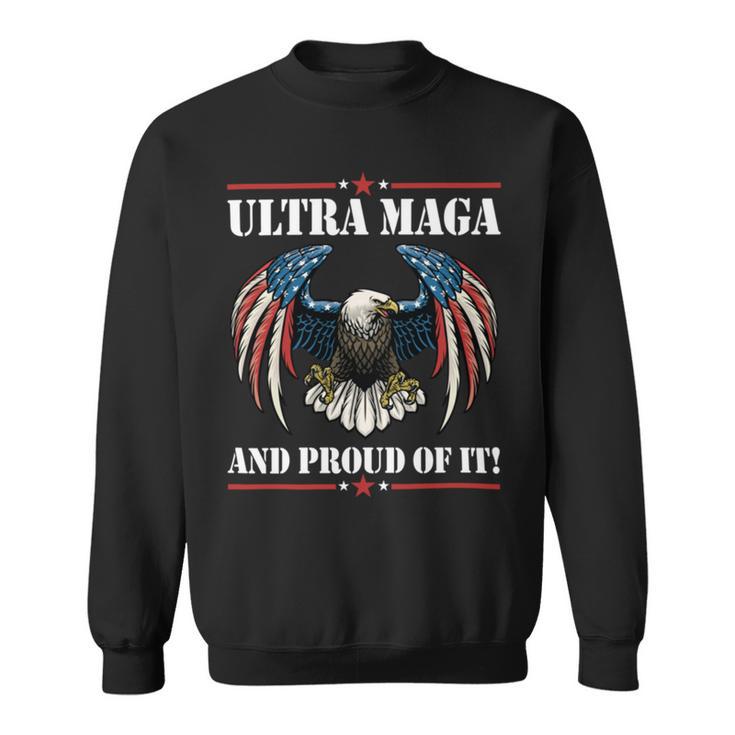 Ultra Maga Eagle Vintage  Sweatshirt