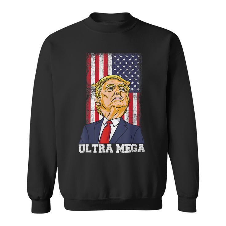 Ultra Maga Shirt Funny Anti Biden Us Flag Sweatshirt