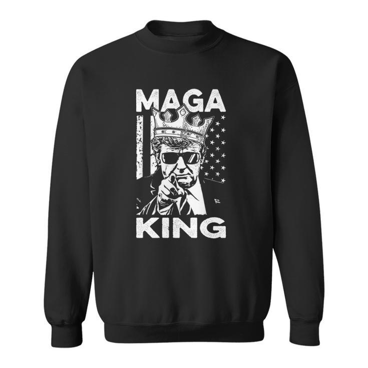 Ultra Maga Us Flag Donald Trump The Great Maga King  Sweatshirt