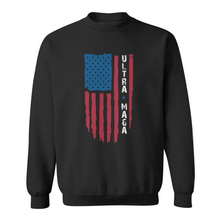 Ultra Mega Patriotic Trump Republicans Usa Flag Apparel Tee Sweatshirt