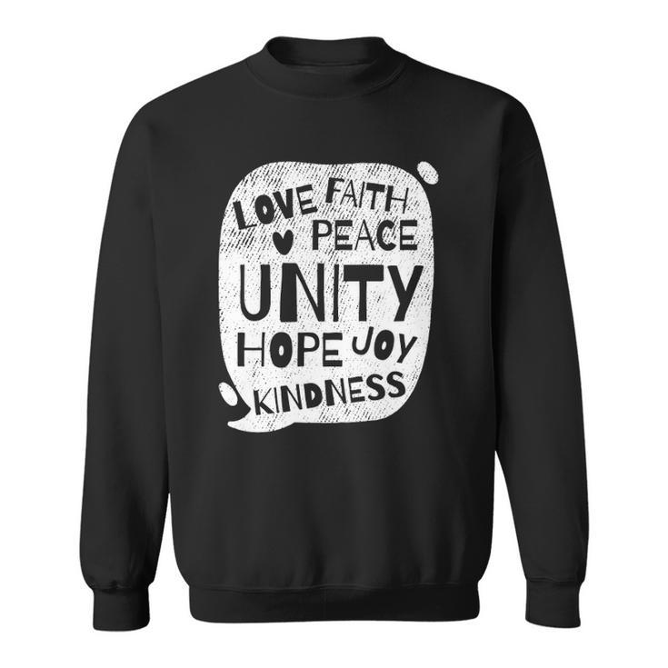 Unity Day Orange  Peace Love Spread Kindness Gift Sweatshirt
