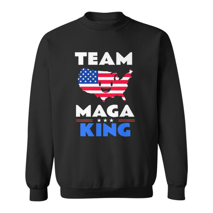Usa American Flag Patriot Team The Great Maga King Sweatshirt