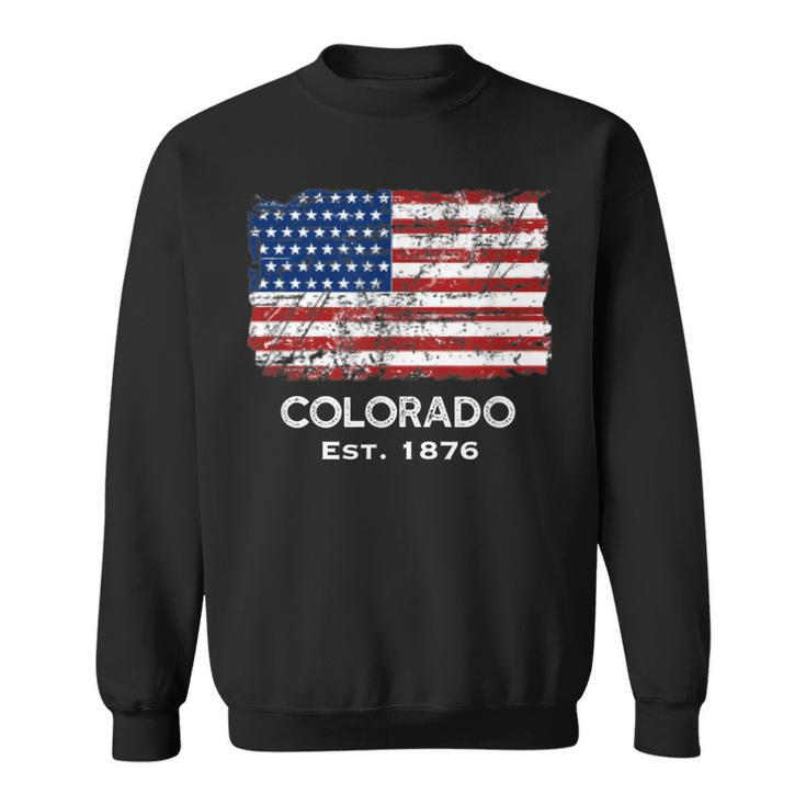 Usa Flag 4Th Of July Colorado   Sweatshirt