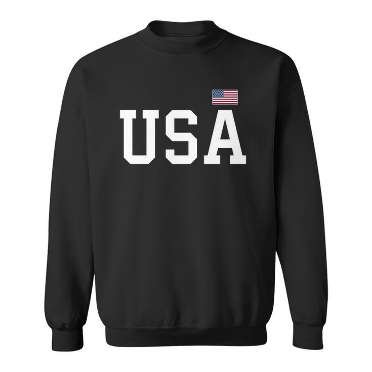 Usa Women Men Kids Patriotic American Flag 4Th Of July Gift Sweatshirt