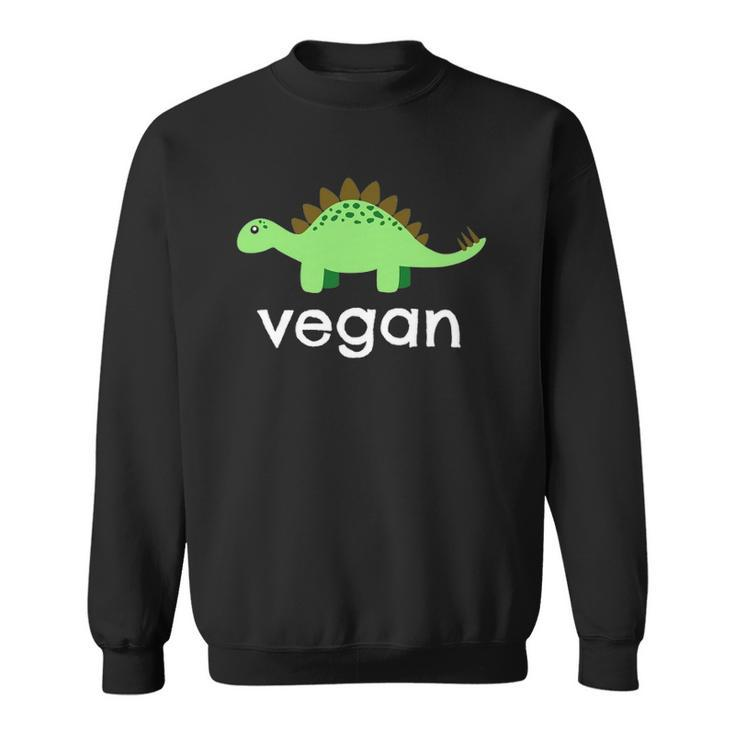Vegan Dinosaur Green Save Wildlife Sweatshirt