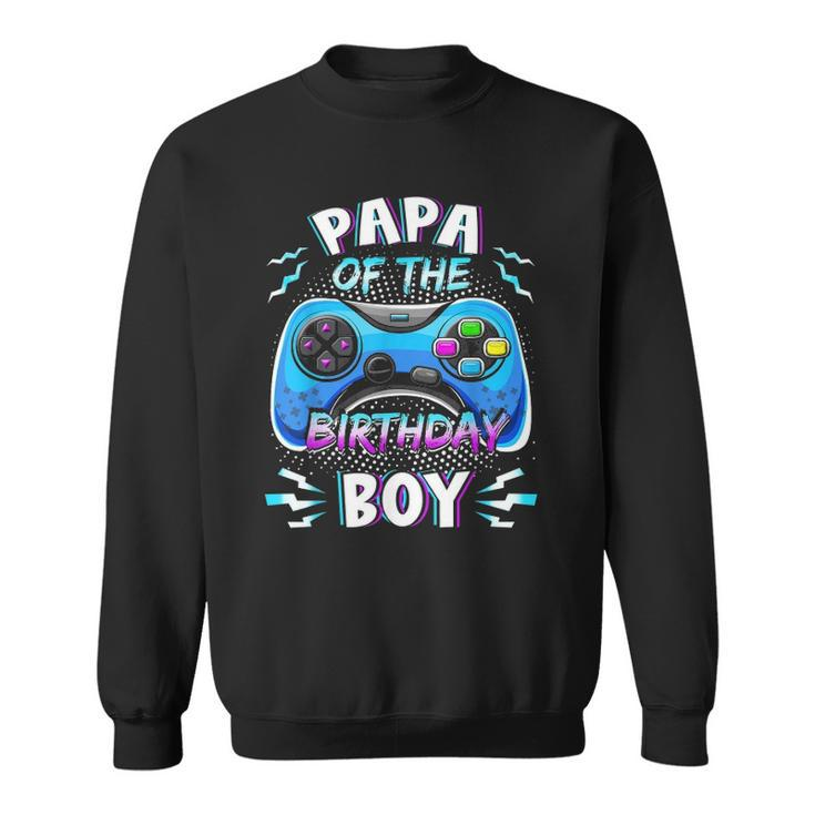 Video Game Birthday Party Papa Of The Birthday Boy Matching Sweatshirt