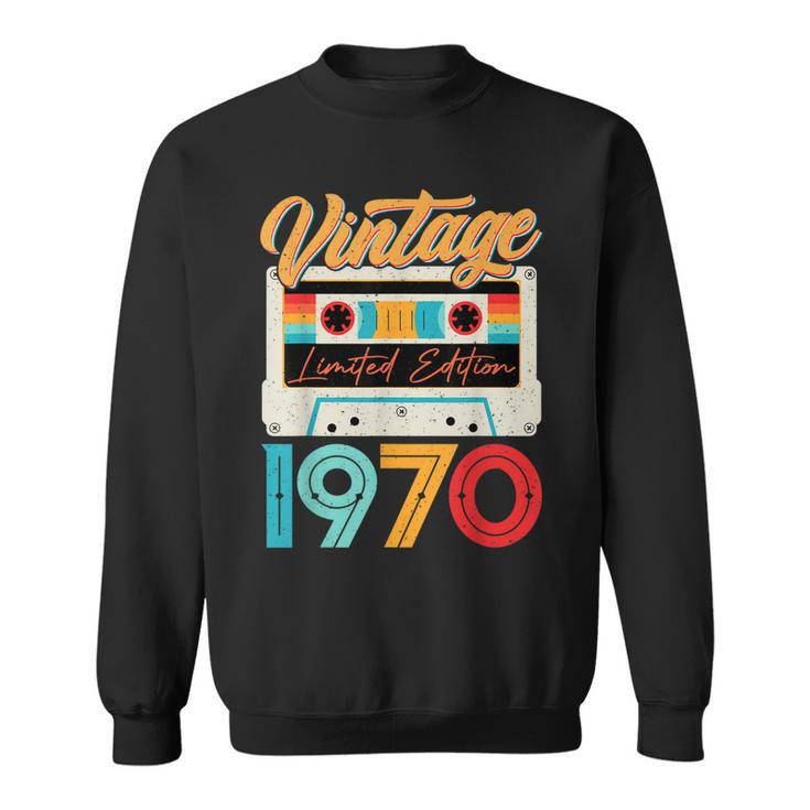 Vintage 1970 Awesome 52 Years Old Retro 52Nd Birthday Bday  Sweatshirt