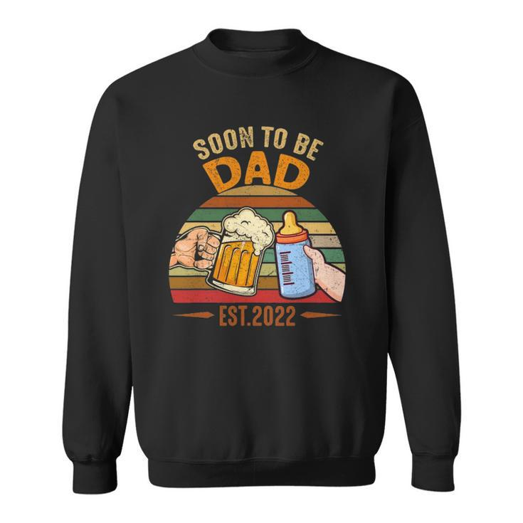 Vintage Soon To Be Dad 2022 Fathers Day Sweatshirt