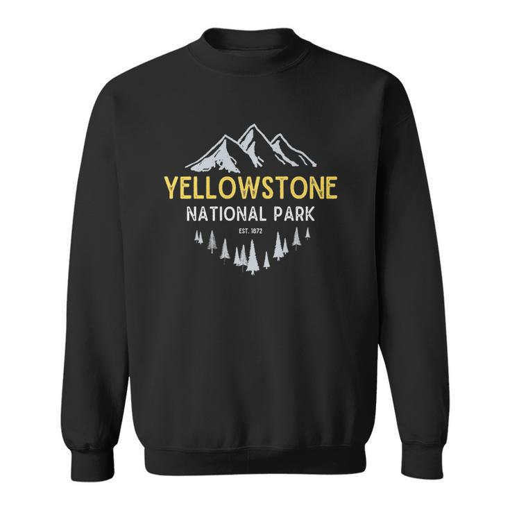 Vintage Yellowstone National Park Retro Est 1872  Sweatshirt