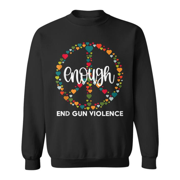 Wear Orange Peace Sign Enough End Gun Violence  V2 Sweatshirt