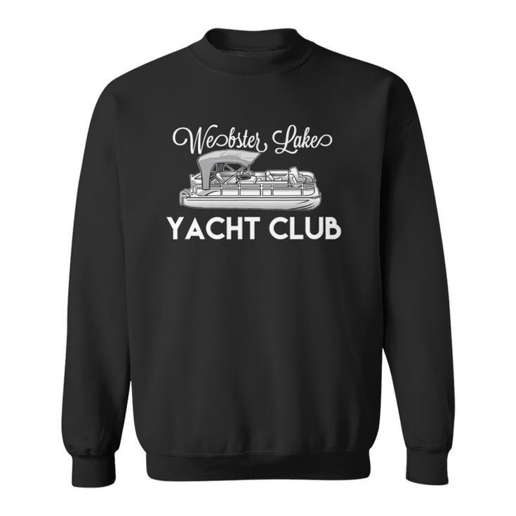 Webster Lake Yacht Club Pontoon Boat Sweatshirt
