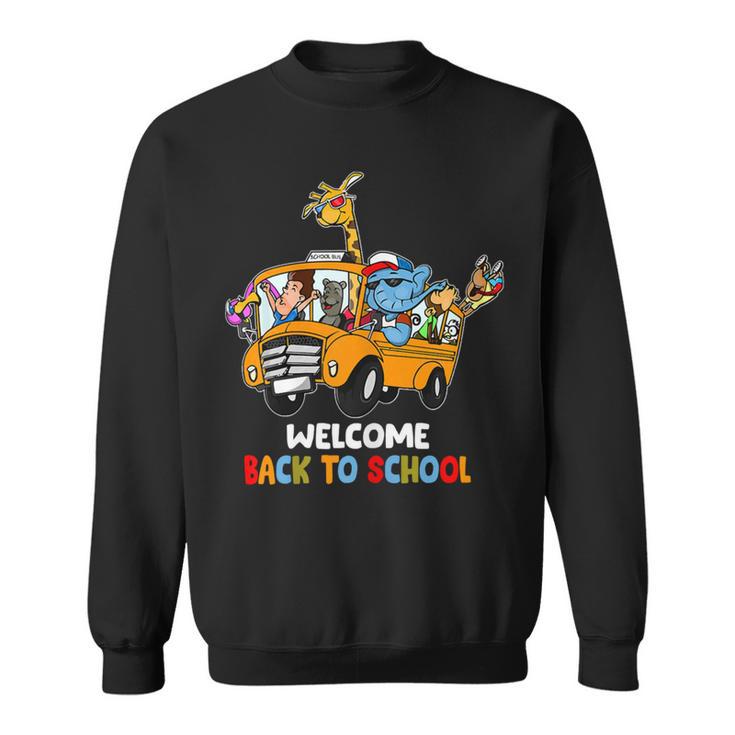 Welcome Back To School Zoo Animal Bus 477 Shirt Sweatshirt