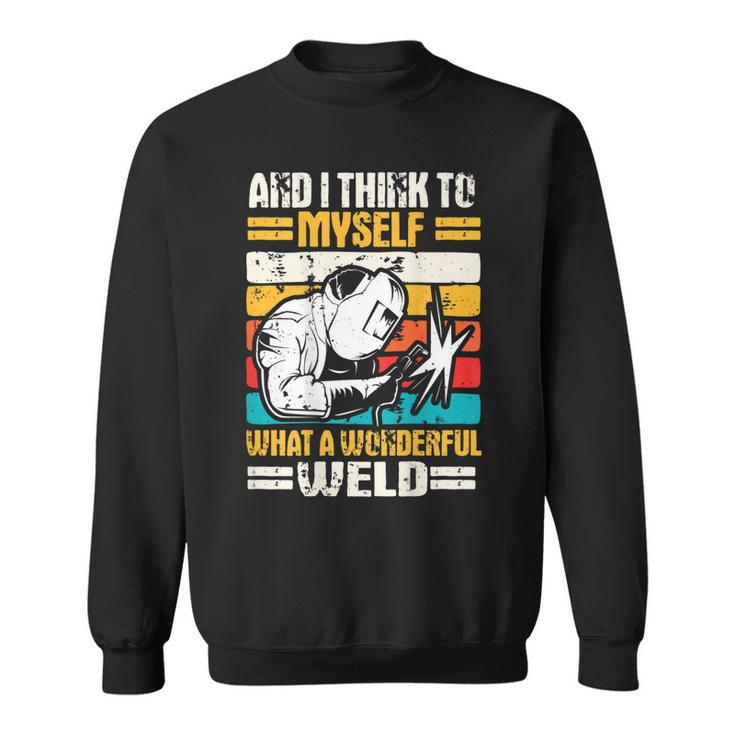 Welder Gifts Welding Design On Back Of Clothing  V2 Sweatshirt