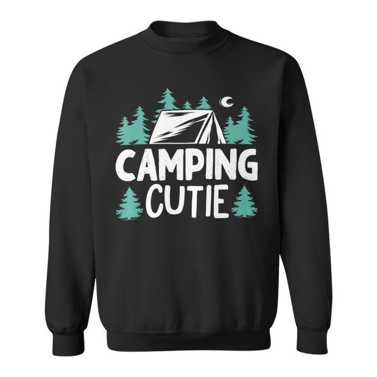 Women Girls Kids Camping Cutie Camp Gear Tent Apparel Ladies T Shirt Sweatshirt